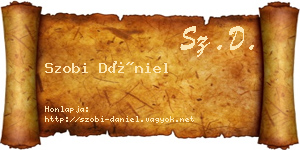 Szobi Dániel névjegykártya