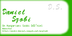 daniel szobi business card